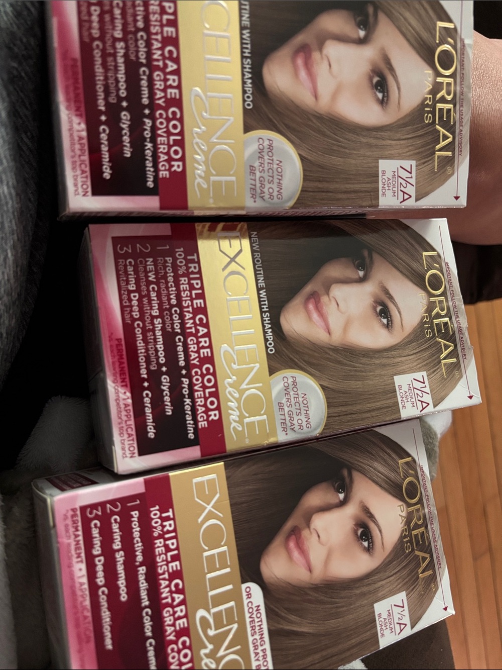 L'Oreal Excellence Creme Hair Color 7/4A Medium Golden Brown
